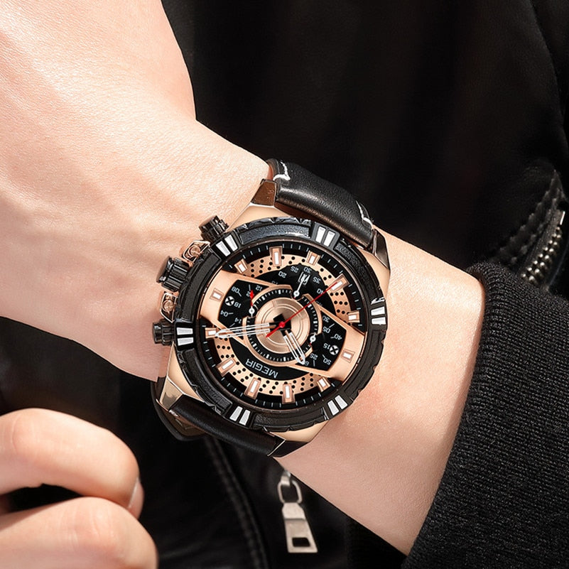 Valor™ | Men’s Chronograph Leather Watch