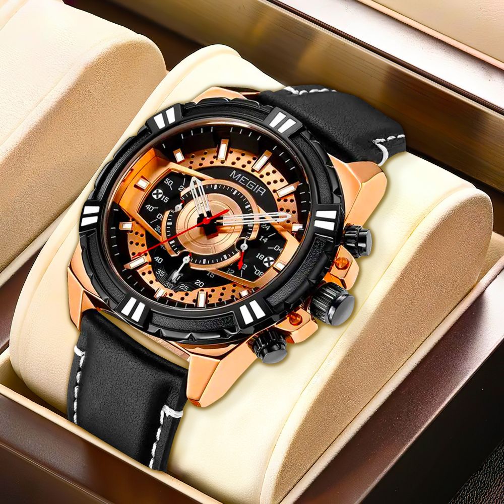 Valor™ | Men’s Chronograph Leather Watch