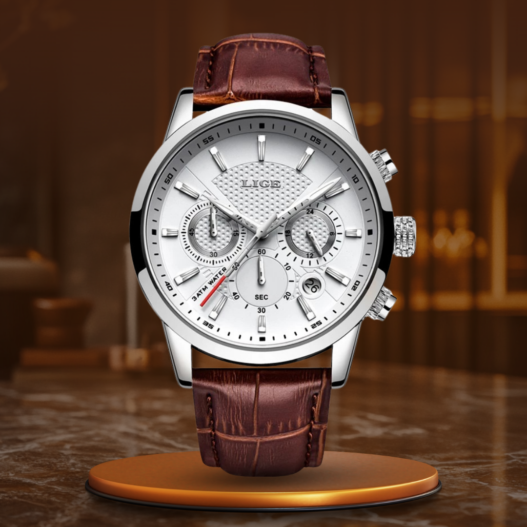 Sentinel™ | Men’s Military Leather Watch