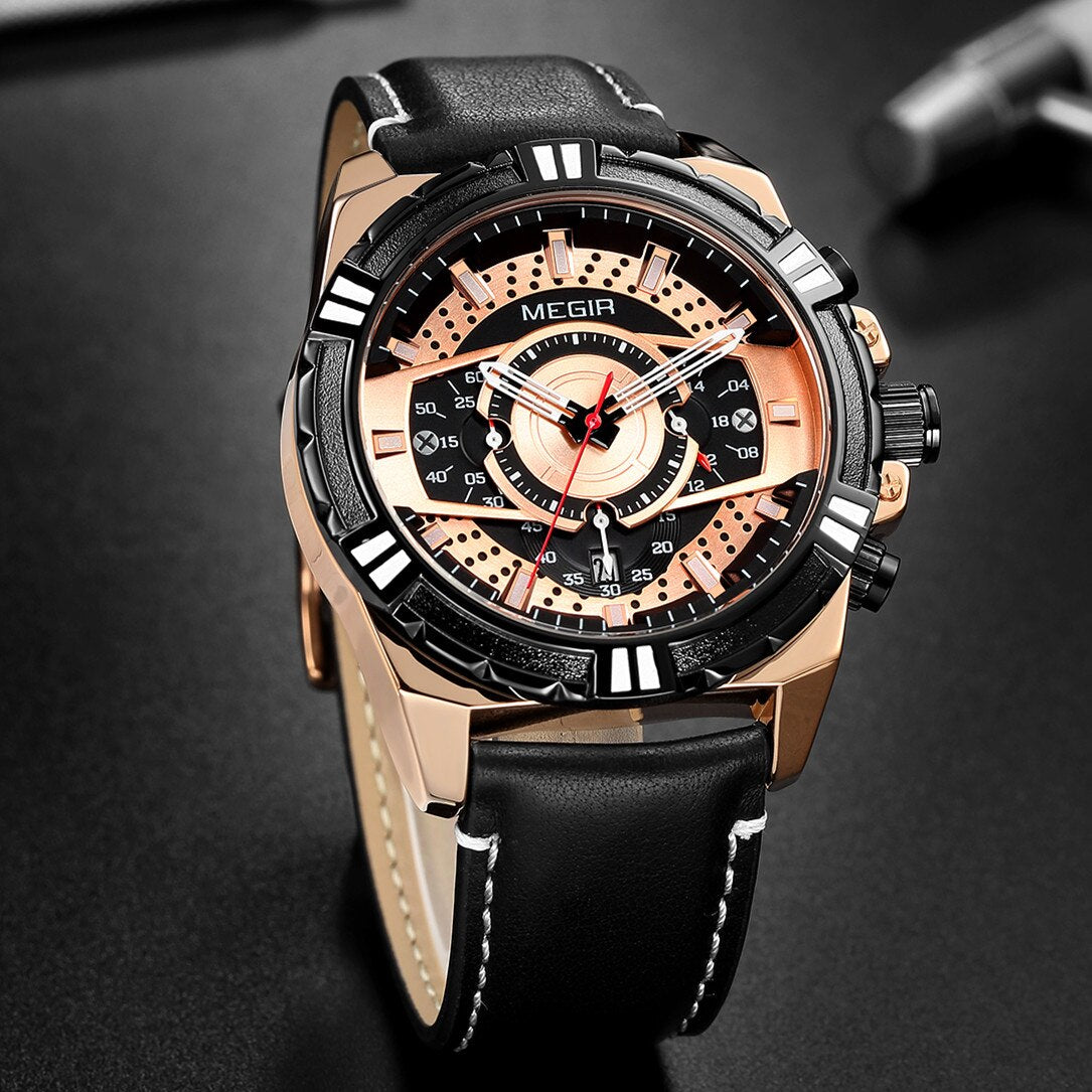 Valor™ | Men’s Chronograph Leather Watch